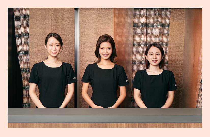 ご来店、受付画像